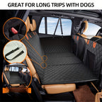 Bark & Ride™ Hard-Base Dog Back Seat Protector — Waterproof & Non-Slip