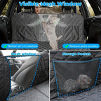 Bark & Ride™ Hard-Base Dog Back Seat Protector — Waterproof & Non-Slip